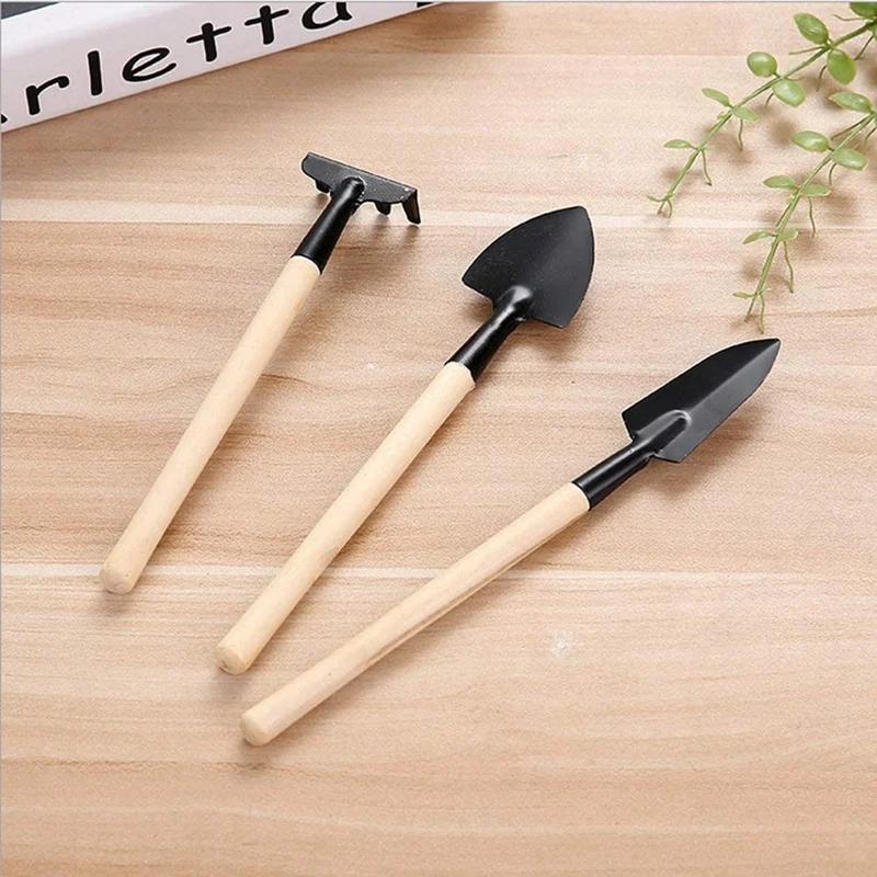 3 Pieces Small Gardening Hand Shovel Garden Trowel Transplanter Lightweight Comfortable Ergonomic Handle Gardening Tool