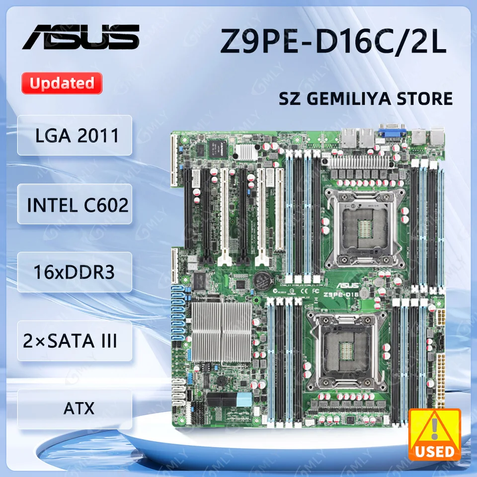 ゴンタ ASUS Z9PE-D16C Server Motherboard LGA 2011 DDR3 512GB