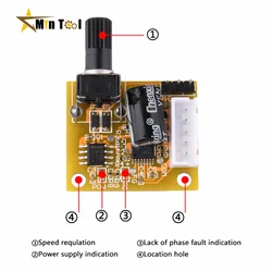 DC5V-12V 15W 3-Phase BLDC Brushless Motor PWM Speed Controller Module  Power Supply Accessories