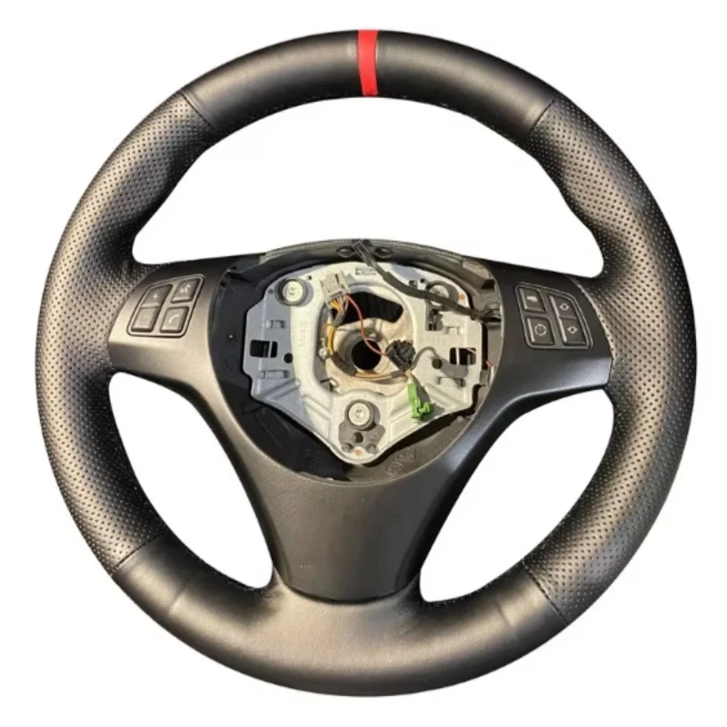 Personnalisez votre propre housse de volant antidérapante en cuir pour BMW M Sport, compatible avec les modèles M3, E90, E91, E92, E93, E87, E81, E82, E88, X1, E84.