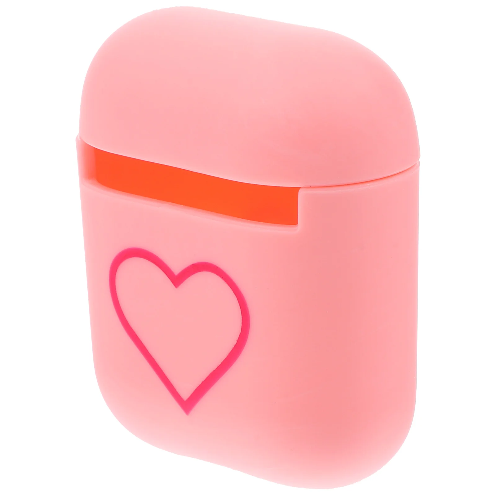 

Heart Pattern Matte PC Case for 2 Lightweight Impact Resistant Earphone Protective Covers Scratch Proof Easy Open