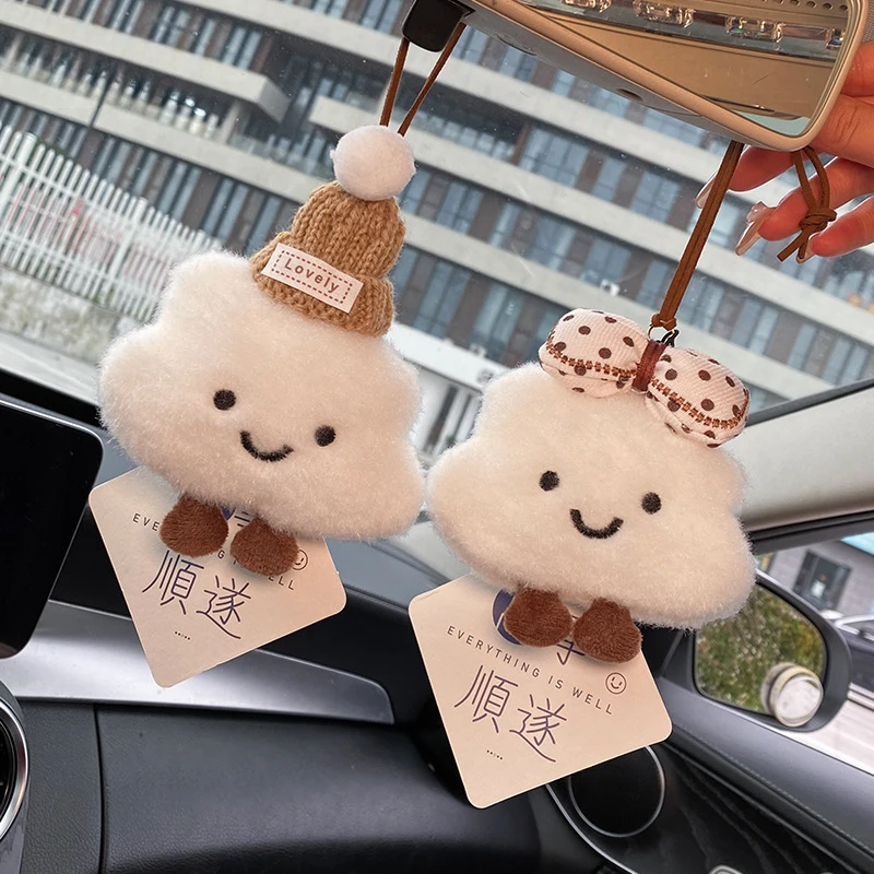 Cute Car Seat Belt Cover Car Shoulder Strap Harness Cushion Cartoon Cloud Car Seatbelt Shoulder Pad Protector Auto Neck Support