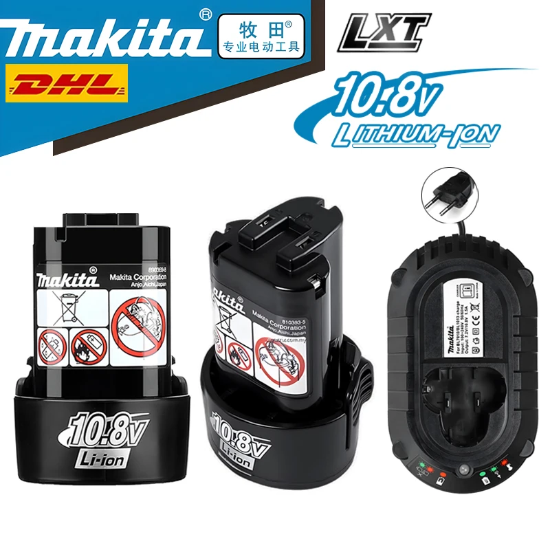 100% original Makita 10.8V battery BL1013 BL1020 BL1030 power tool lithium-ion battery replacement LCT203W TD090D DF030D tool