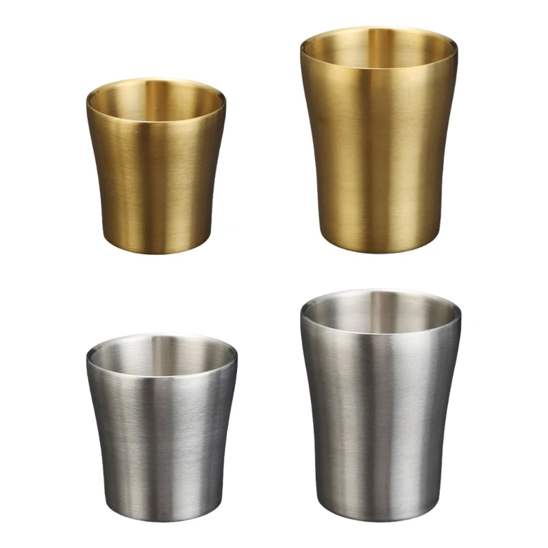 Multifuntional Coffee Cups Tumblers 304Stainless Steel Texture for Drinking 45BE