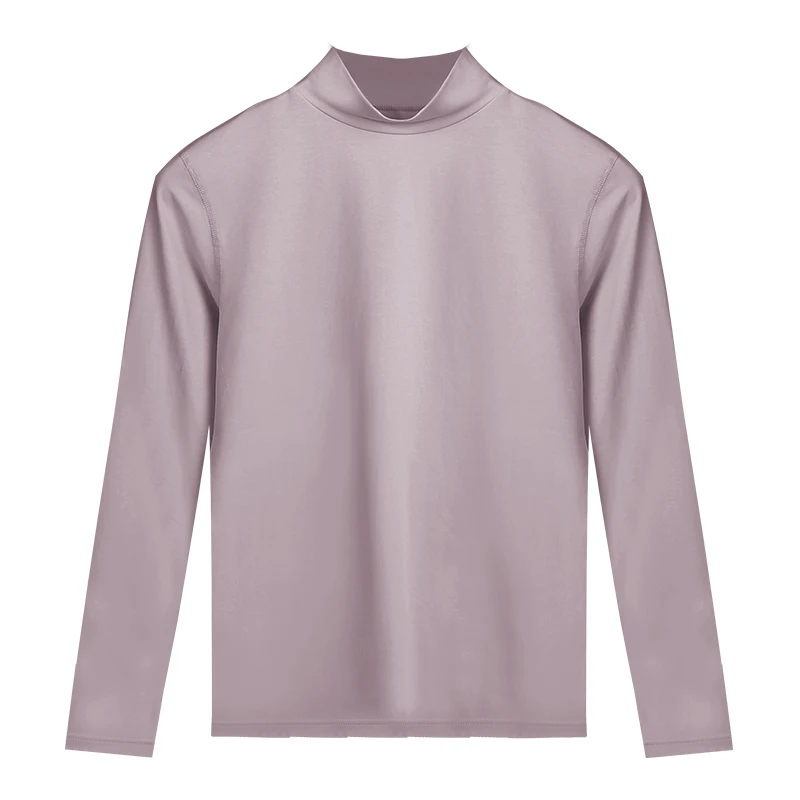 1 шт., осеннее платье женское, осенне-зимнее, женское, с высоким воротником, внутренняя одежда, топ, одинарный тонкий хлопковый свитер, теплое нижнее белье, женское