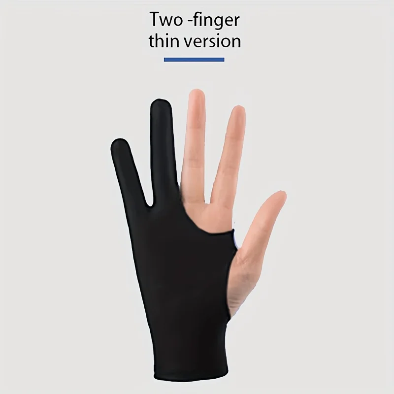 1pc Artist's Two-Finger Drawing Sleeve - Anti-Fouling Hand Protector for Sketching, Painting & Tablet Use