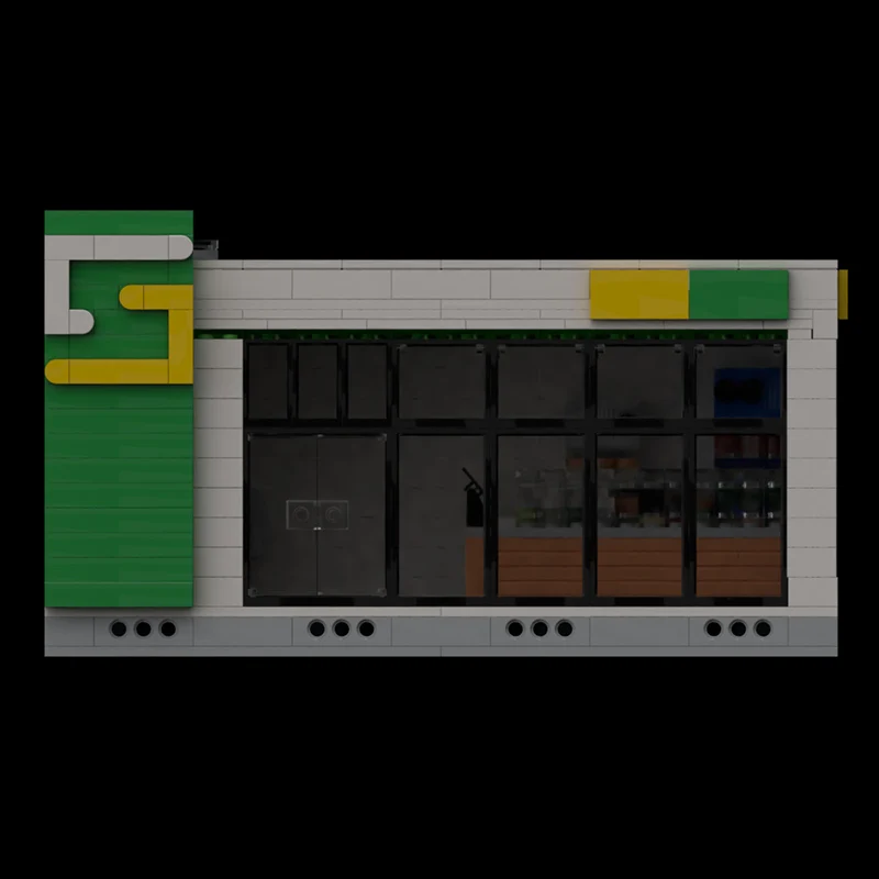 City Street View Model MOC Building Bricks Large Subway Station Modular Technology Children Holiday Gifts Assemble Toys Suit