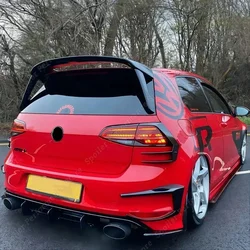 Car Rear Bumper Diffuser Spoiler Lip Rear Side Splitters Exhaust Lip For VW Volkswagen FOR Golf 7R Golf VII MK 7R 2013-2016