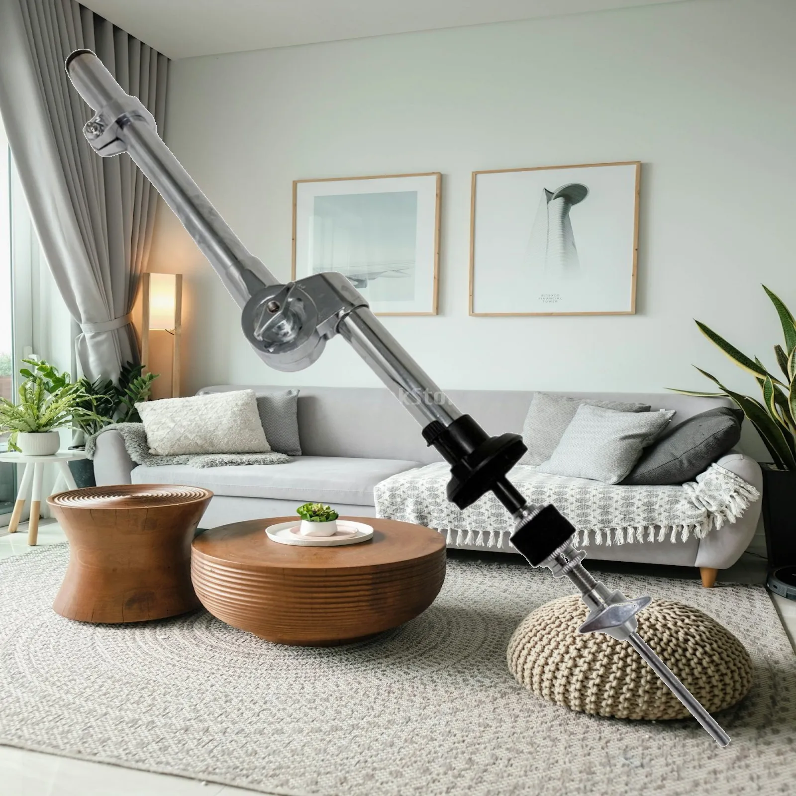 Percussion Drum Set Assembly Parts Heavy Duty Cymbal Arm Clamp with Hi Hat Clutch for Support Hit Hat Percussion Rigs