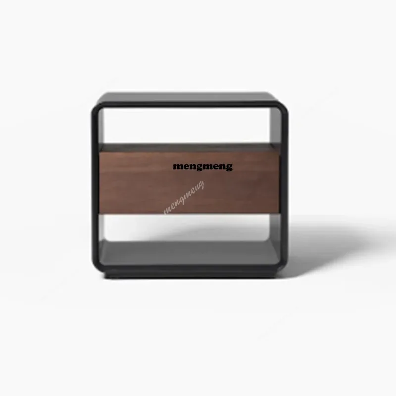 

Minimalist Nordic Night Table Small Modern Retro Trendy Hotel Nightstand Bedroom Storage Apartment Mesita De Noche Furniture