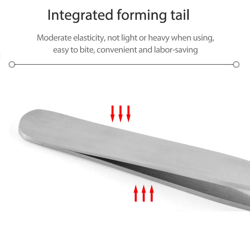 Pinzas para recortar el vello de la nariz, recortadora de punta redonda, acero perfecto, depilación de la nariz