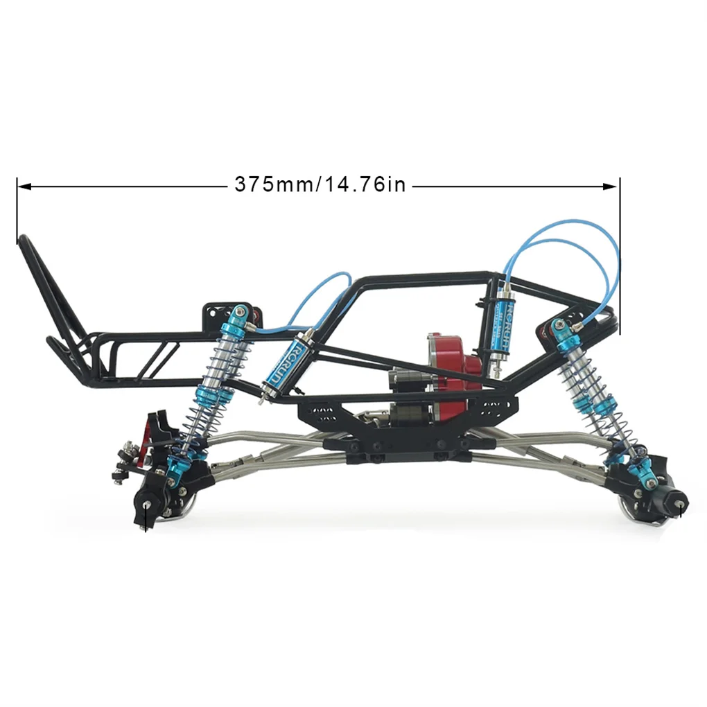 RCGOFOLLOW Metal DIY Roll Cage Truck Full Tube Frame Chassis Body Roll Cage for 1/10 RC Crawler Axial SCX10 Upgrade Parts