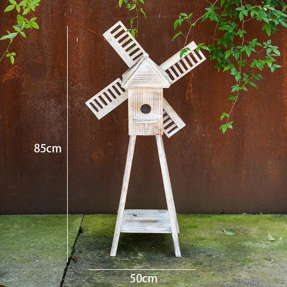 DSA Windmill Ornament Outdoor Garden Decoration Micro Landscape Natural Corner Pastoral Style Classroom Corridor Arrangement