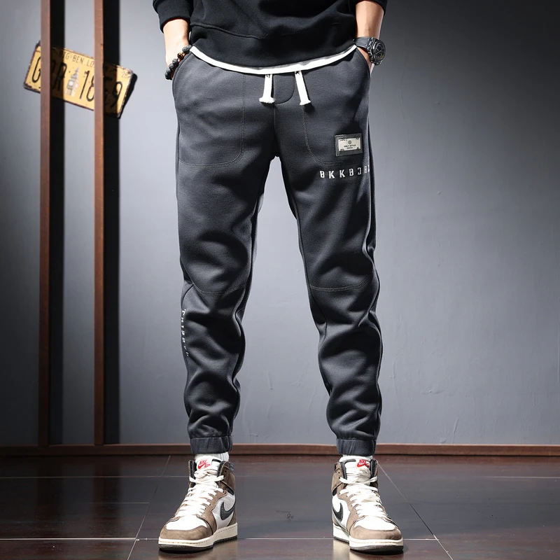 

Мужские брюки Fitn Trendy, осенняя новинка, молодежные, средней посадки, с микроэластичностью, антимикробные, повседневные