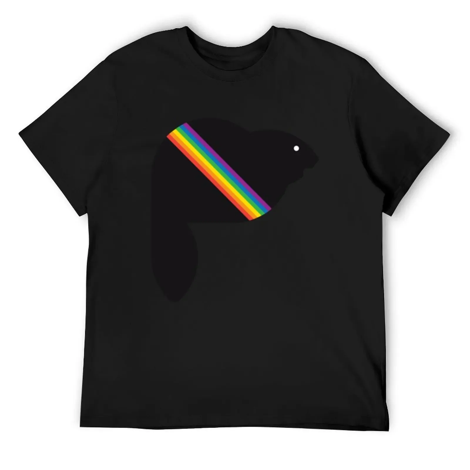 

LGBT Canada Canadian Beaver with Rainbow Expo Montreal design T-Shirt plus sizes quick-drying men tshirt