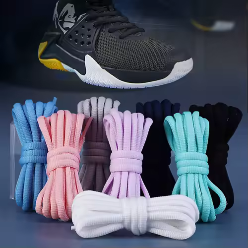 1Pair Oval Shoe Laces Half Round Athletic Shoelaces for Running Sneakers Laces Shoes Strings Durable without Fading Shoelace - Image 6