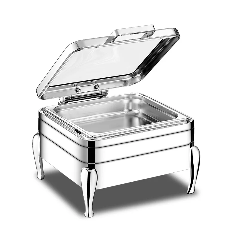 

304 stainless steel buffet stove, flip hydraulic, hotel breakfast insulation pot, electric heating