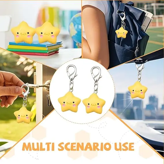 3/11/22 قطعة المعلقات متعددة الألوان على شكل نجمة ، أقراط قلادة ذاتية الصنع ، لإكسسوارات تزيين هدايا عيد الحب والهالوين #3