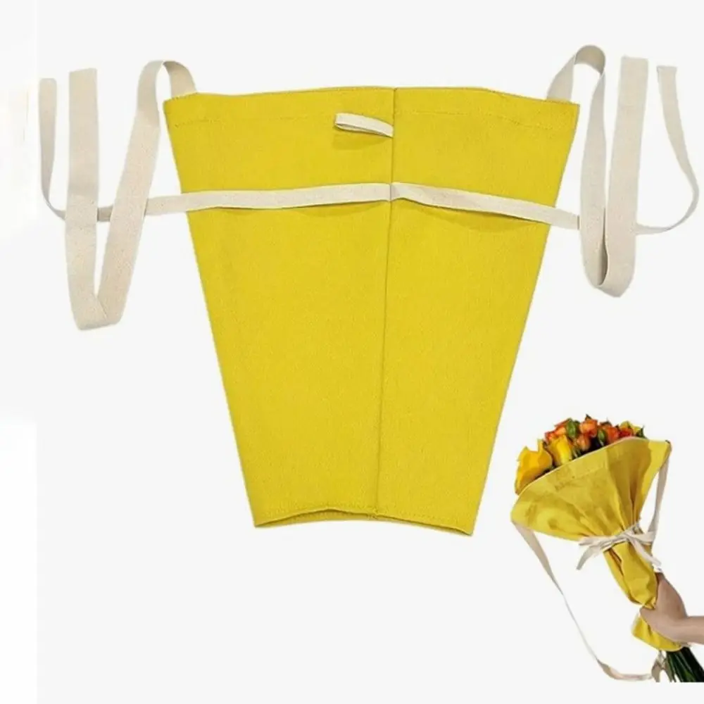 Thickened Flower Wrapping Bag Handmade Hanging Bouquet Packaging Bags Portable with Handle Flower Carrying Bag Gift Giving