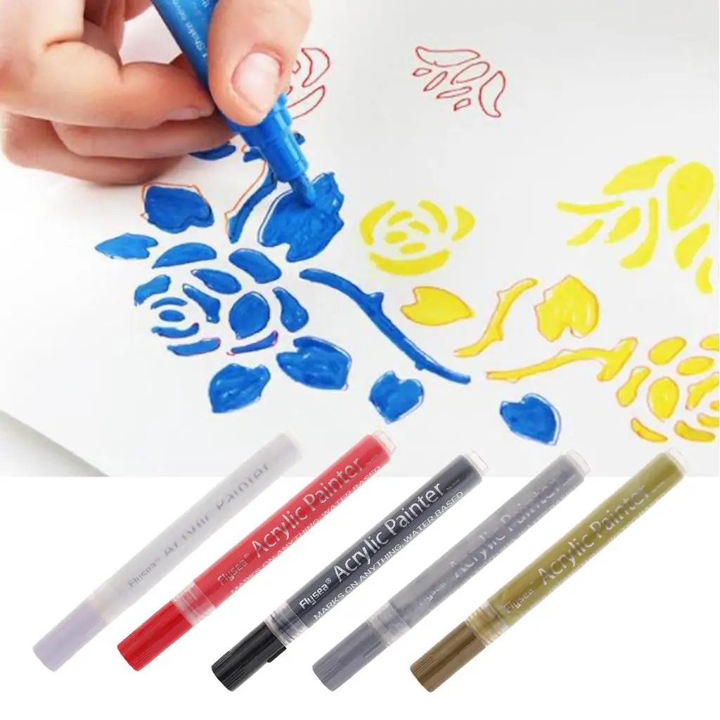 Acrylic Brush Pens Markers Pen for Card Making DIY Scrapbooking Photo Album