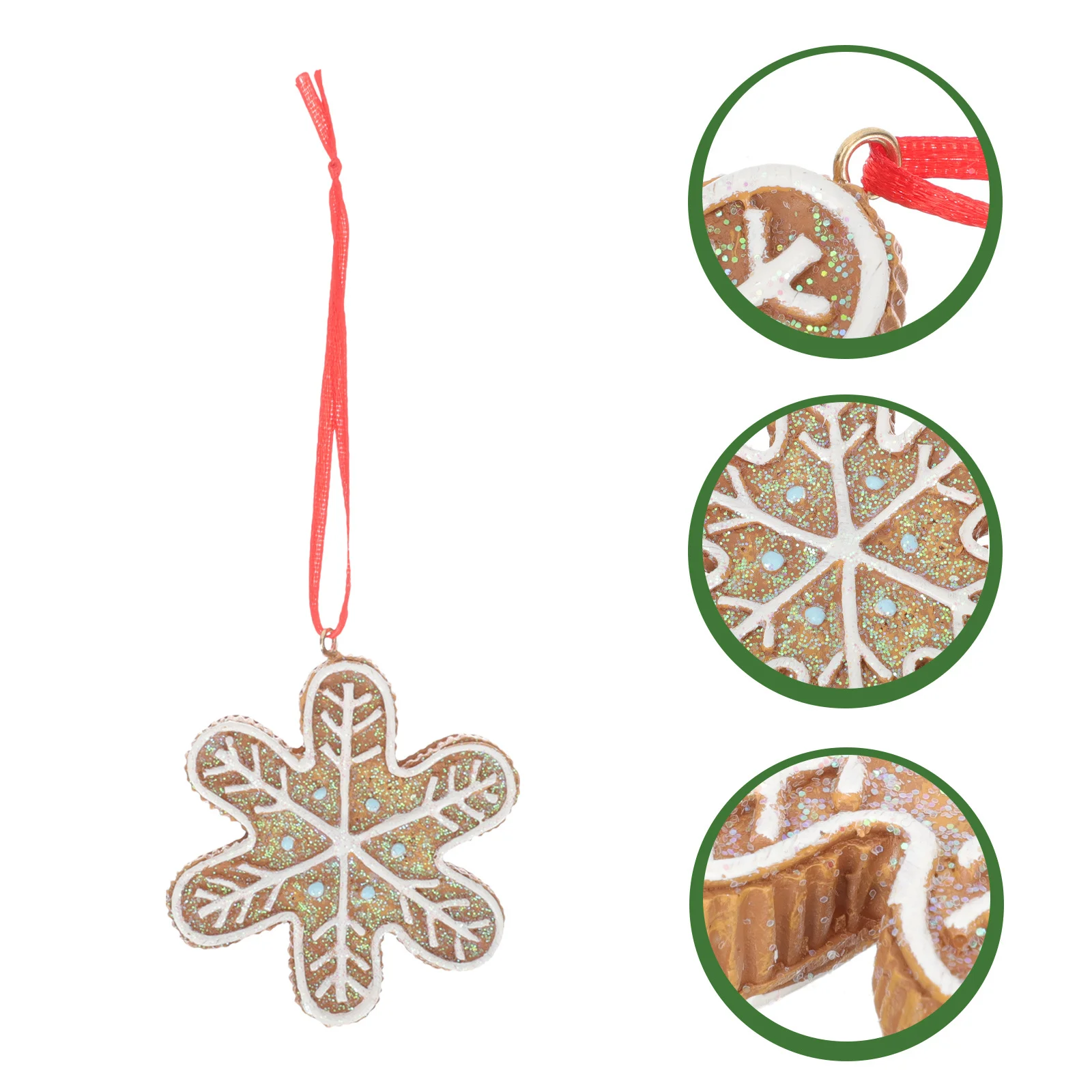 

Lovely Gingerbread Man Christmas Ornament Sturdy Hanging Decor for Xmas Tree Wall Door Festival Party Indoor Outdoor Use