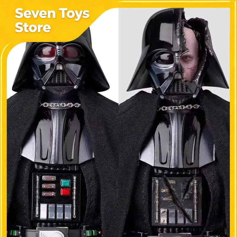6-Inch Star Wars Mafex No.266 Darth Vader Obi-Wan Kenobi Ver. Action Figure Movable Joints Toy Decor Collect Model Birthday Gift