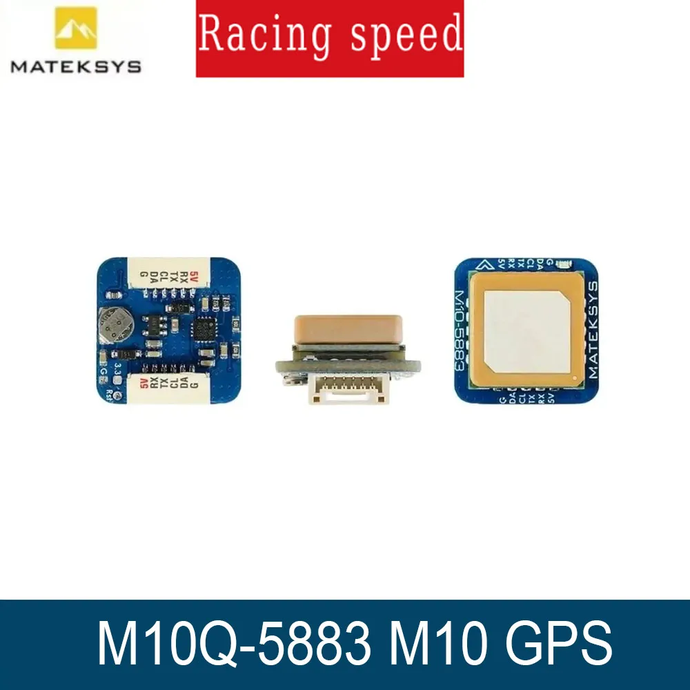 

Matek Systems GNSS M10Q-5883 M10 GPS with Compass QMC5883L Module Digital AirSpeed 4~9V For FPV Racing Drone