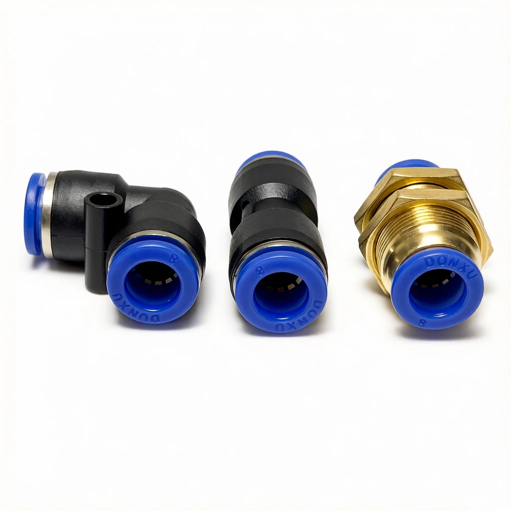 BUC PPF PLJ PU PV PY PE PM PP HVFF PZA PK Pneumatic Fitting Push In Quick Connect Air Hose Connector for Compressor Parts