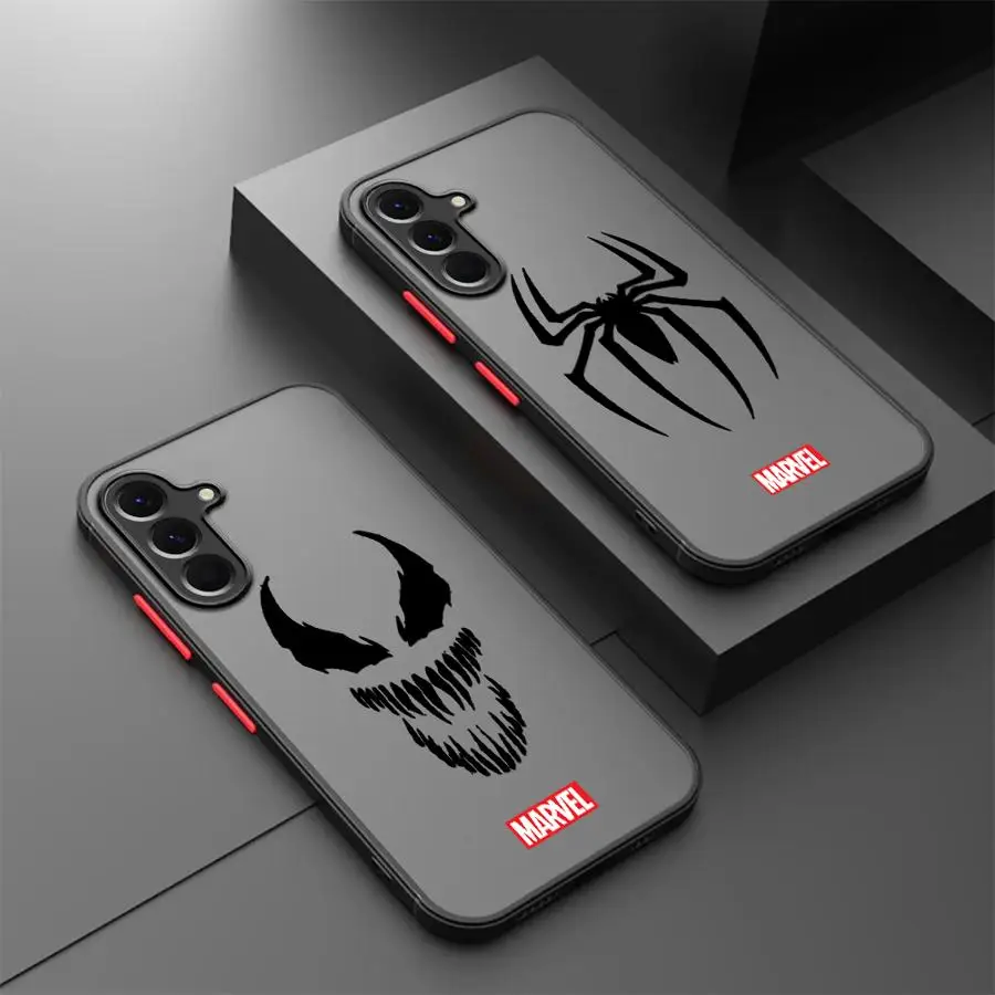 

Phone Cover Case for Samsung Galaxy A16 A73 A33 A53 A15 A17 A52 A52S A72 A54 A34 A36 A35 A56 A55 A14 A23 Marvel Spiderman Venom