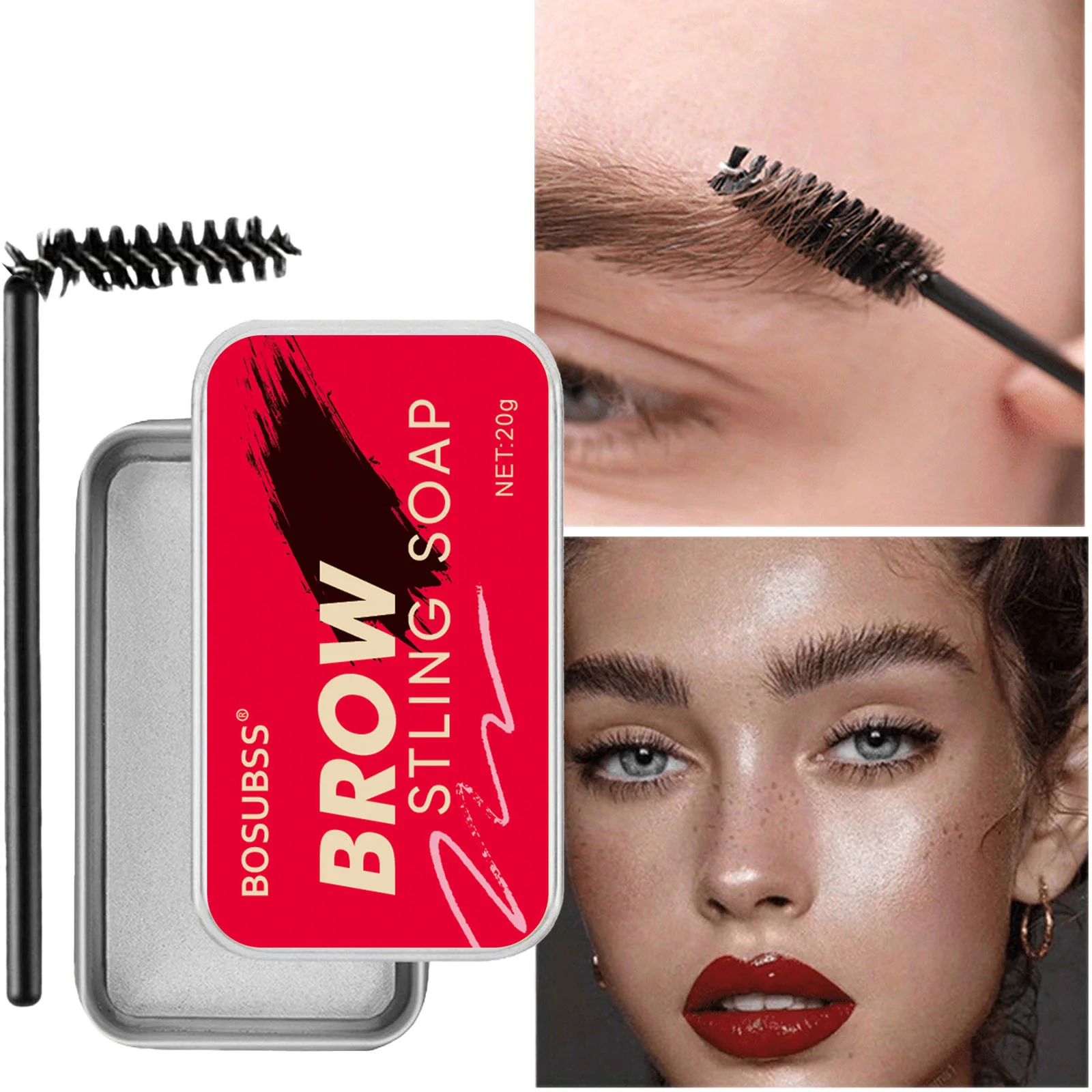 Gel para estilizar cejas, cera para moldear, resistente al agua, transparente, refrescante, duradero, natural, incoloro, regalos