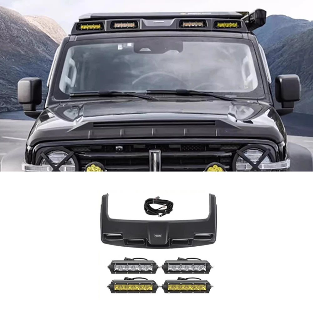 

2022-2025 For Great Wall Tank 300 accessories Car Roof Spoiler,Roof Spotlight,Car Lighting,Roof Luggage Rack,Night Spotlight