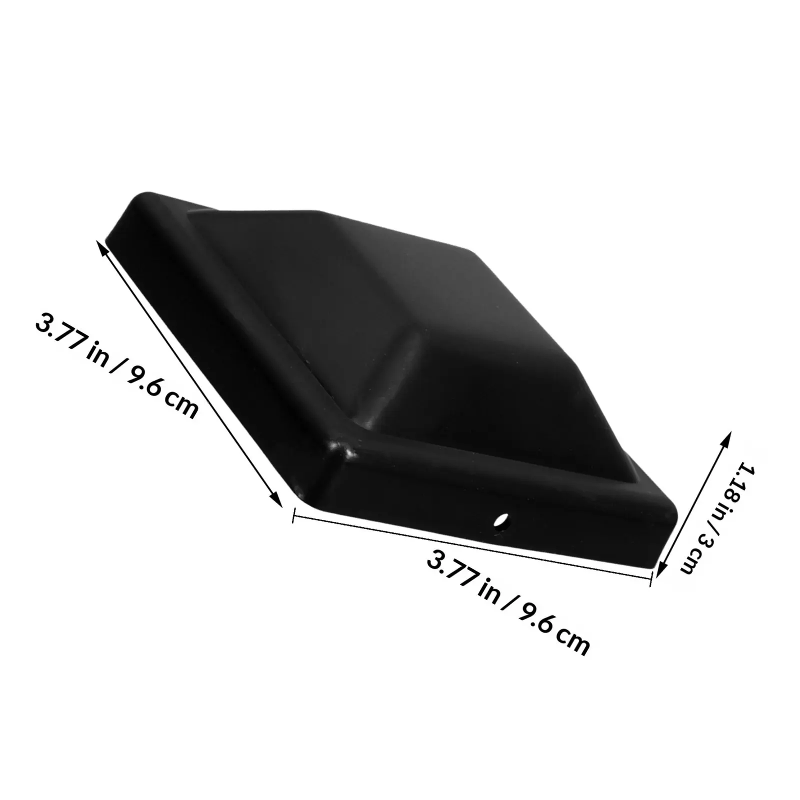 12Pcs Outdoor Fence Post Caps Black Protective Covers for Wooden Wooden Deck Post Plastic Caps Fence Pole Top Cover