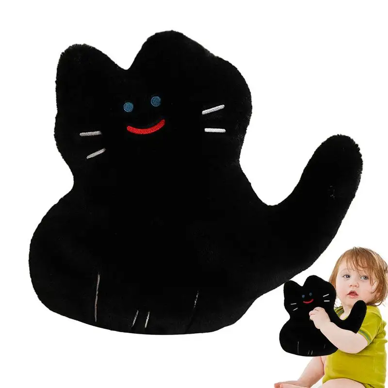 Cat Plush Toy 15.7 Inch Soft Cuddly Toy Cat Doll Cute Plushies Decoration Sleeping Companion Desktop Ornament For Kids