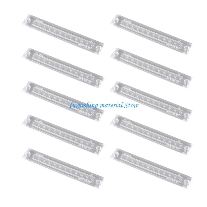 

Y5GD 10Pcs Terminal Block Clear Dust Cover for Home Industrial Wiring Projects