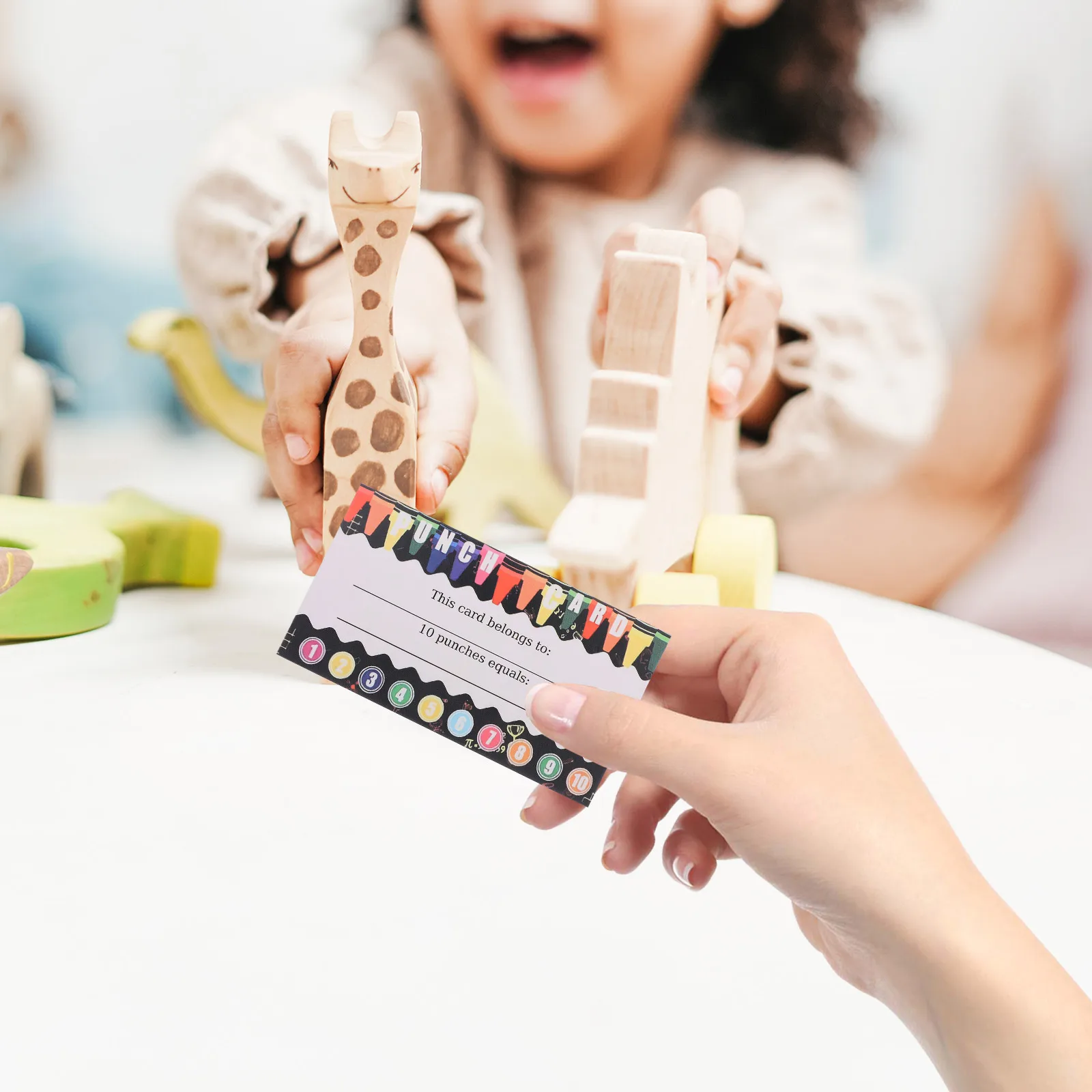 

200Pcs Punch Cards Cards Classroom Incentive Behavior Management Student Teacher Reward Token Economy