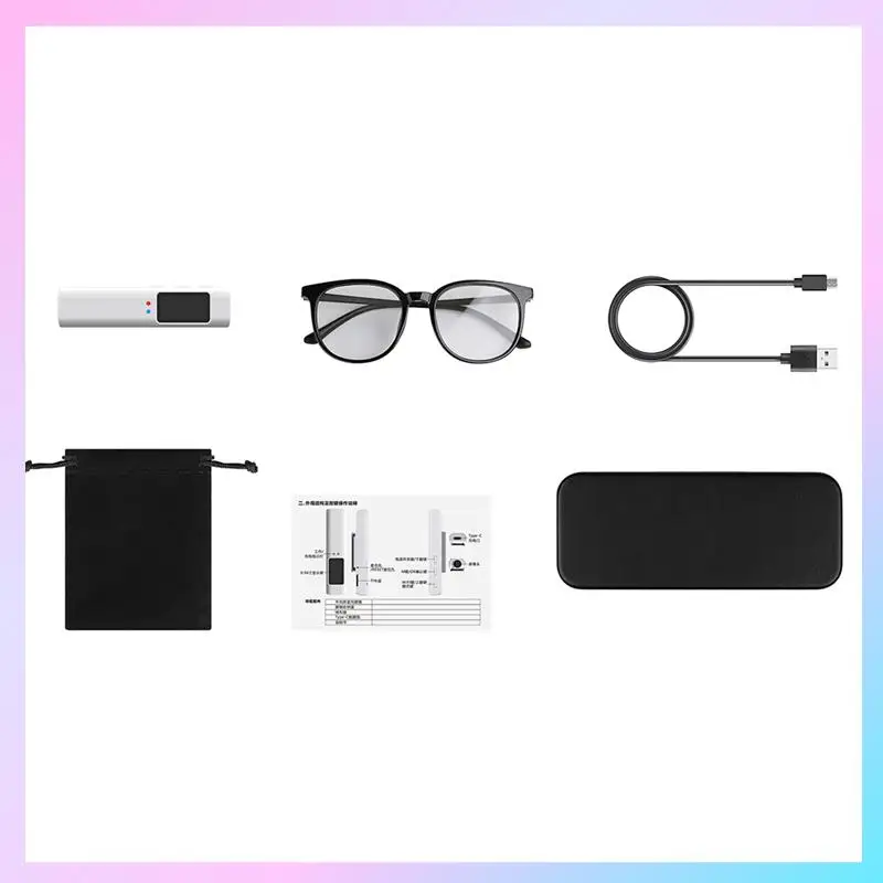 AB25-FPV Glasses Camera 2.7K Wearable Wifi Video Camcorder Camera 110°Wide Angle Lens APP Control Action Camera