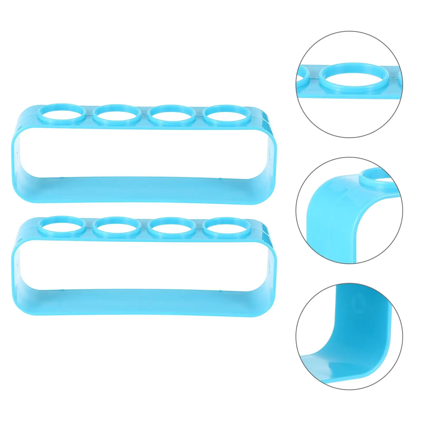 

2 PCS Test Tube Rack Drying Tubes Organizer Holder Stand Lab Racks for Tubular Chemical