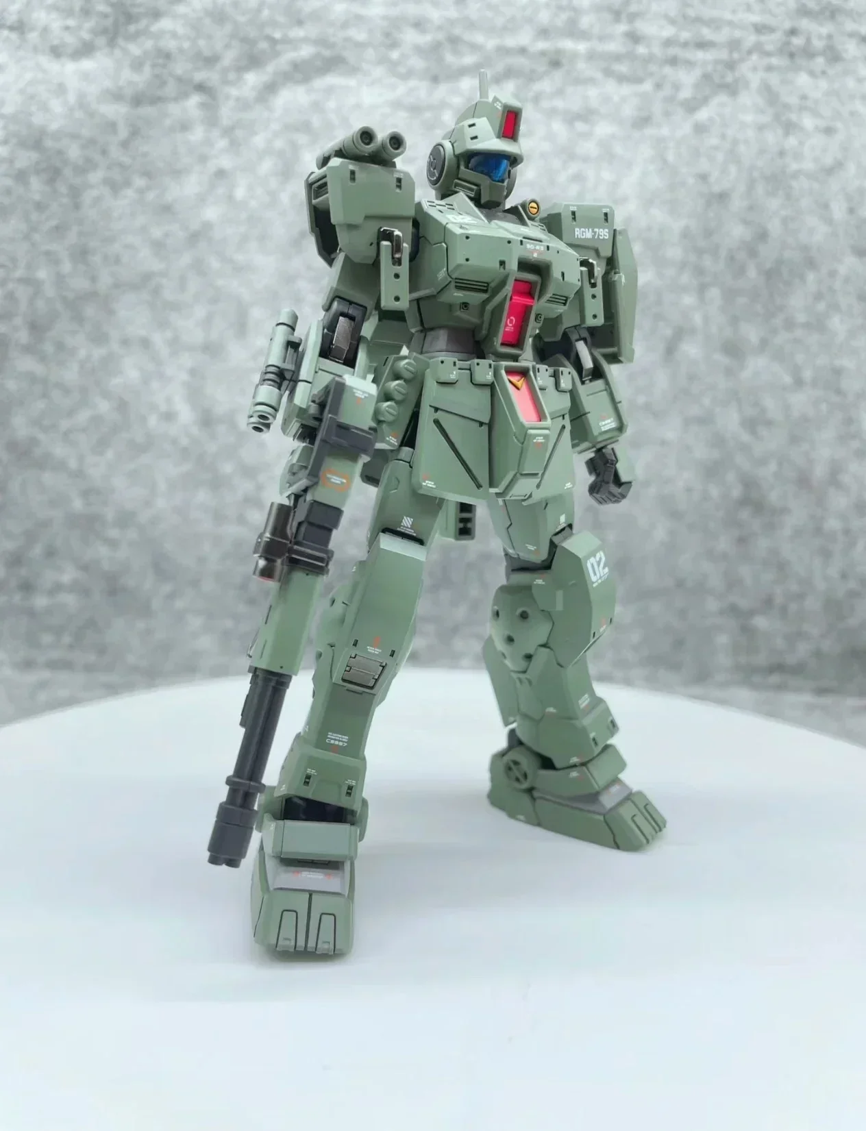 Figura de acción Gm Spartan Xfs Hg 1/144, Kit de modelos de montaje, Robot de colección de Rgm-79s, modelo de plástico fiugrina, muñeca de Hobby, regalos de juguete