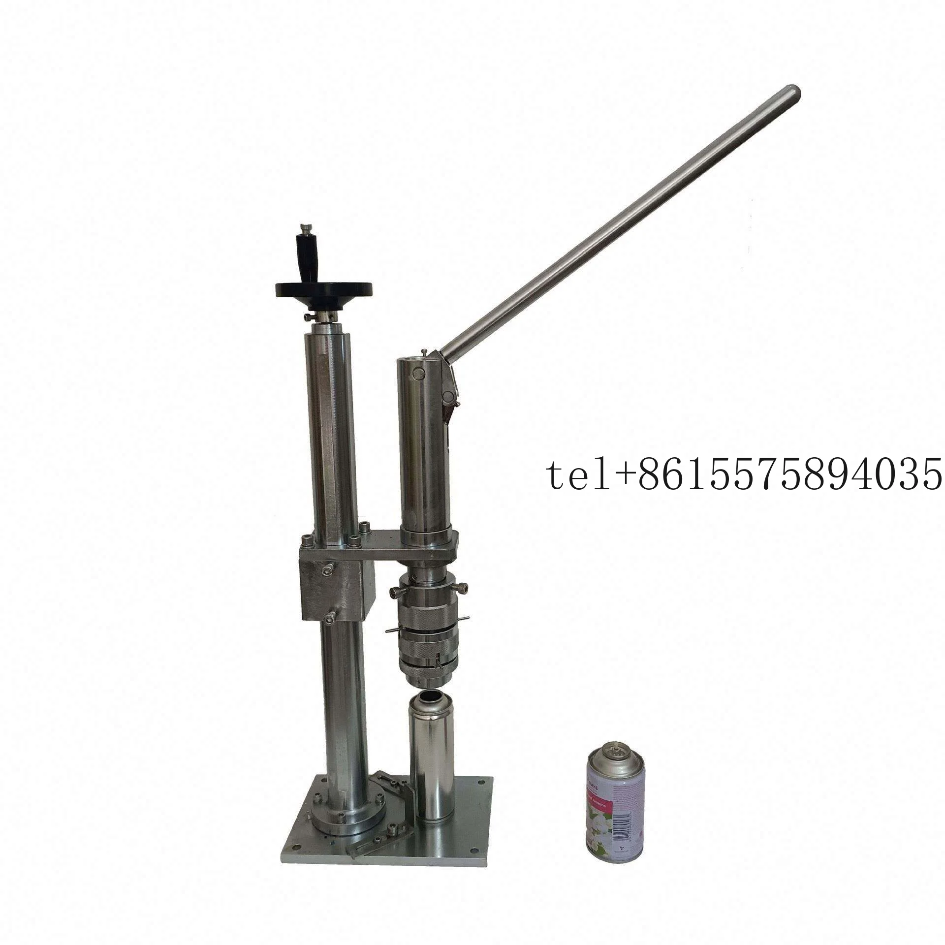 

ANDUUK Semi Automatic Aerosol Filling and Crimping Machine Manual Aerosol Cans Sealing Machine