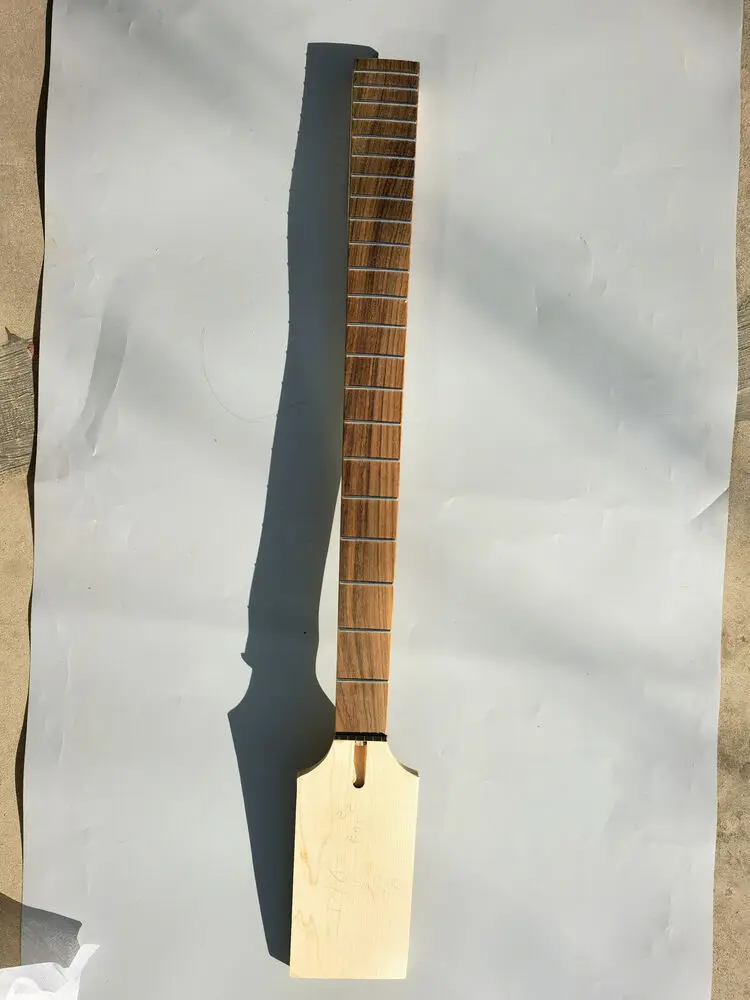 Yinfente 22fret Baritone Guitar Neck 30inch Maple Rosewood Fretboard No Inlay Paddle Head