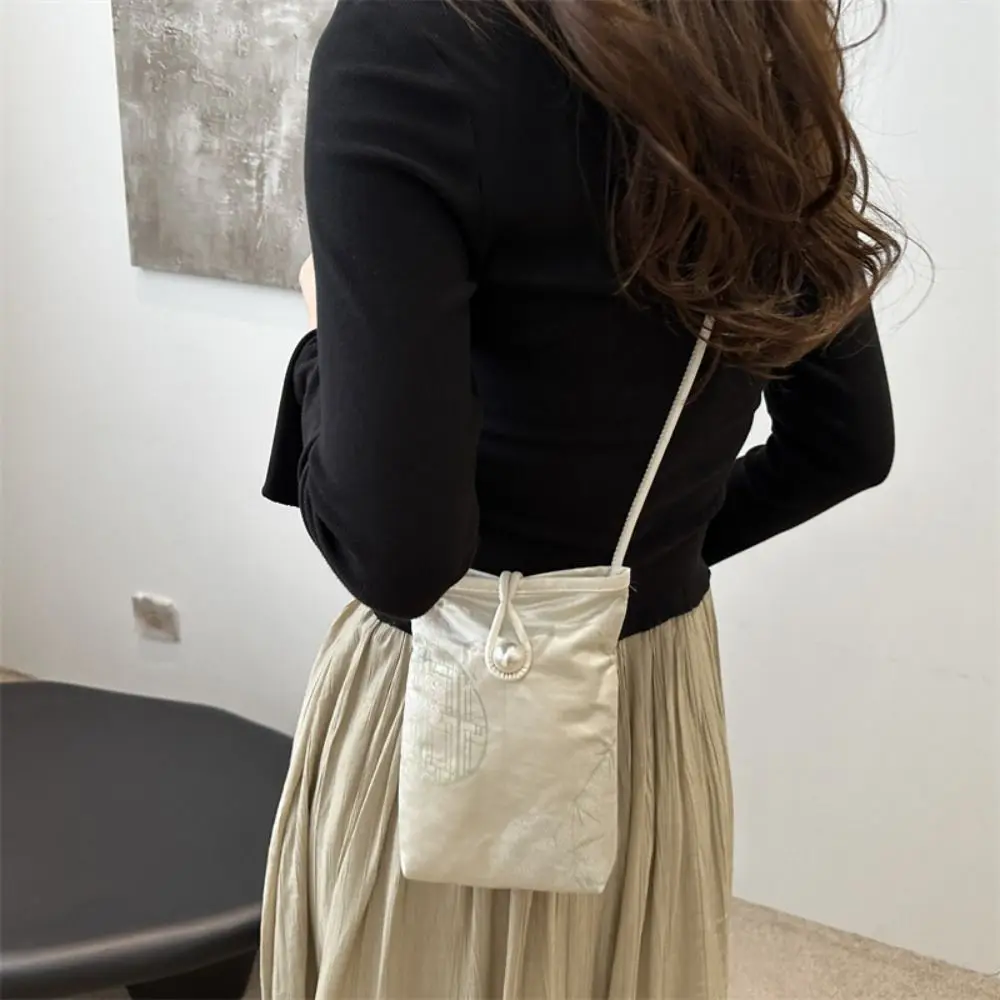 อินเทรนด์สไตล์จีนใหม่กระเป๋าสะพายกระเป๋าสตรีขนาดเล็กกระเป๋าCrossbodyกระเป๋ากระเป๋าสตางค์แบบพกพากระเป๋าโทรศัพท์มือถือ