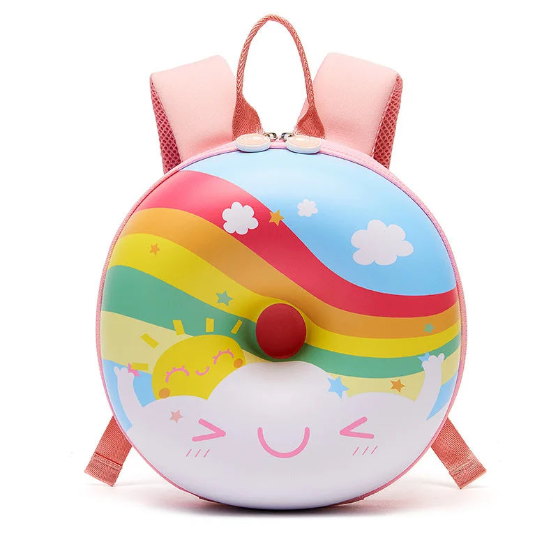 

3D Pink Doughnut School Bags Girls Kindergarten Children's Bag Cute Donut Backpack Kids Bag Toddler Boy Mochila Infantil Escolar