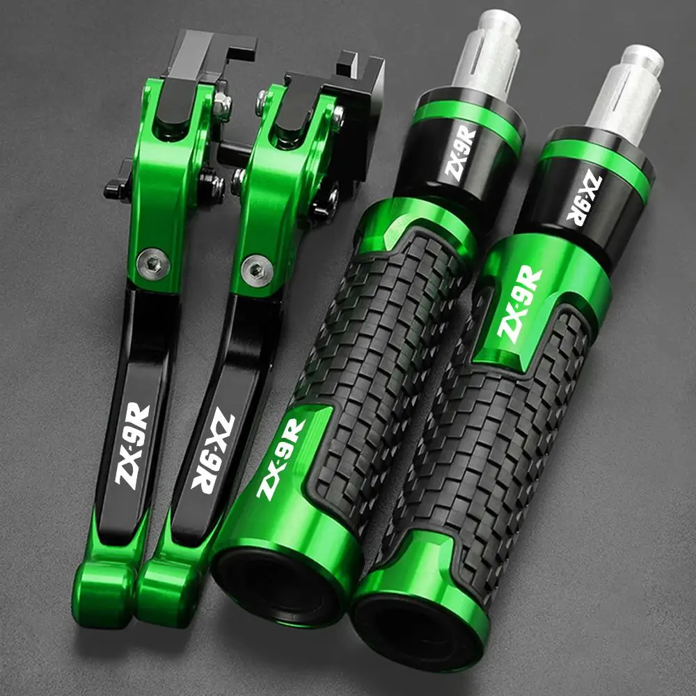 

ZX9R 1998 1999 Motorcycle Adjustable Brake Clutch Levers Handle bar grips ends For KAWASAKI ZX 9R ZX-9R 2000 2001 2002 2003