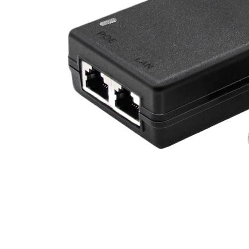 محول PoE 24 فولت/1 أمبير و48 فولت/0.5 أمبير - حاقن طاقة لجهاز التوجيه والمكرر ومقسم PoE (قابس الولايات المتحدة)