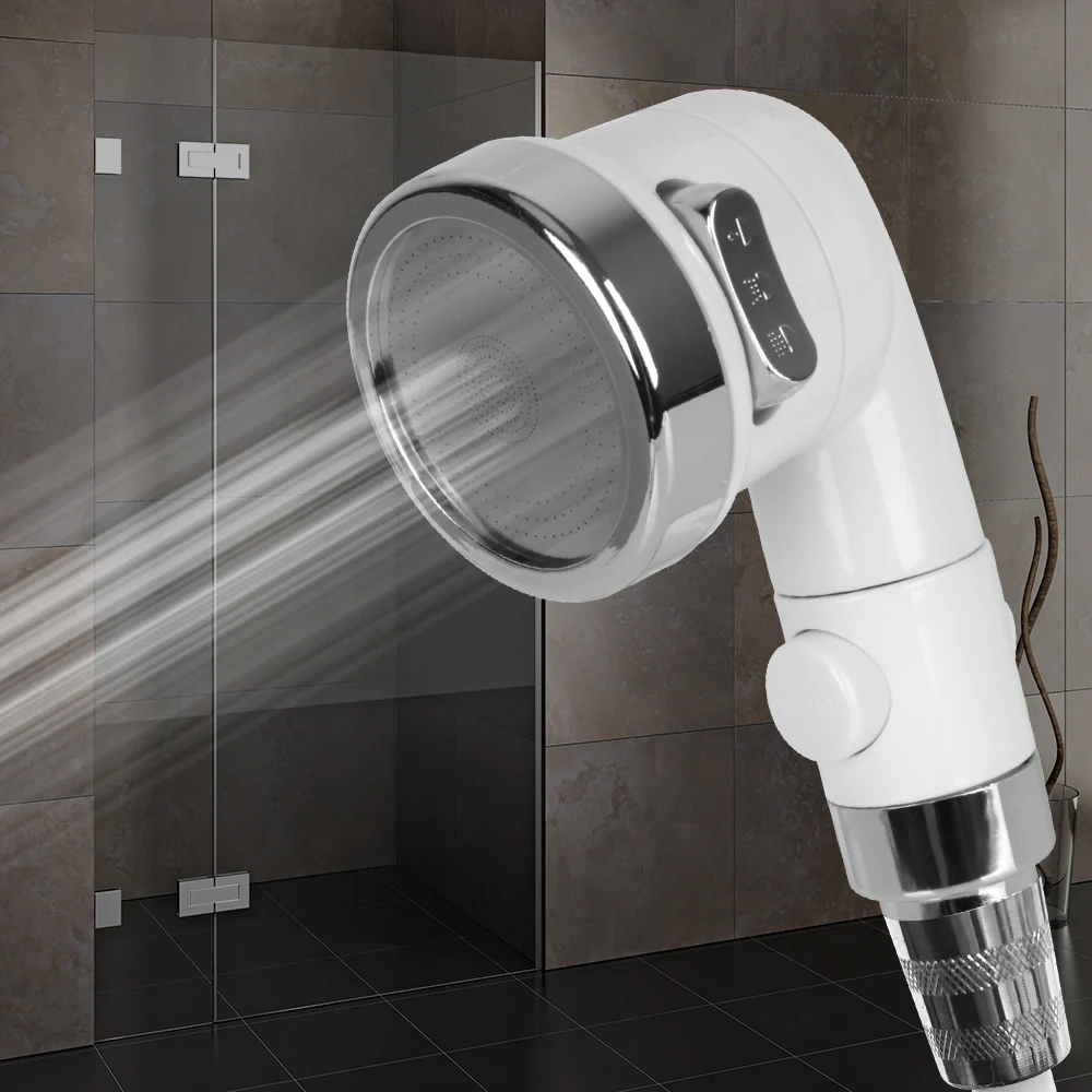 

For Home Bathroom Kitchen Handheld 3 Modes Shower head Faucet Diverter Valve Water-saving Faucet Adapter Set