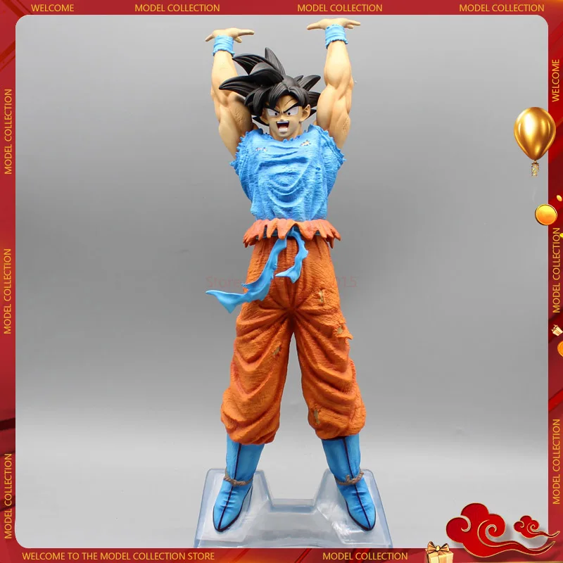 New 42cm Anime Dragon Ball Z Zero Son Goku Genki Dama Spirit Bomb Action Figures Collectible Model Doll Toys Figurals Brinquedo