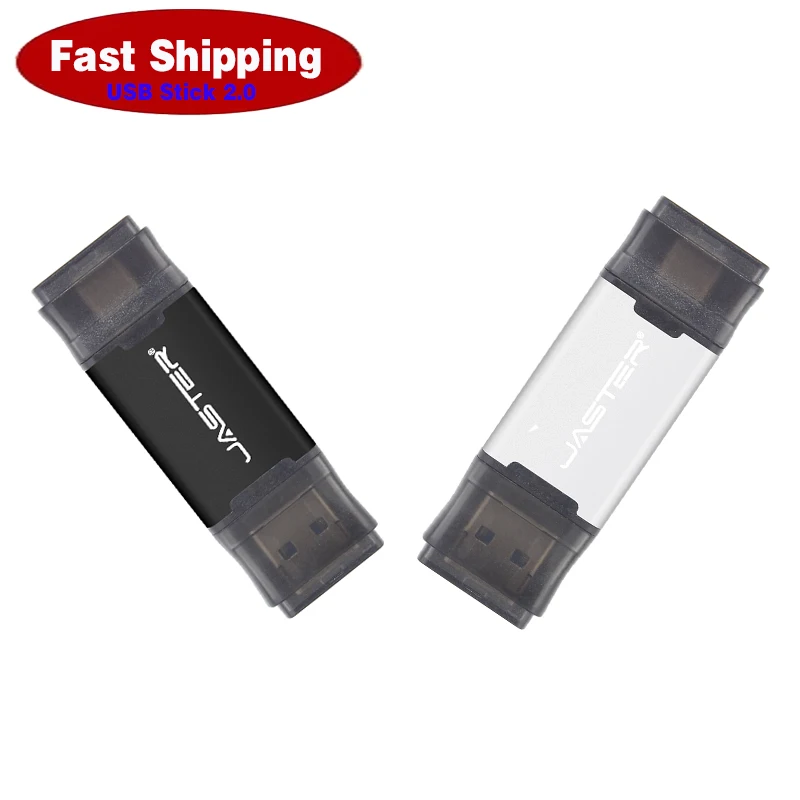 

Fast Shipping Type-c 2 in 1 USB Flash Drive 64GB Pen Drives 32GB Pendrive 16GB USB Stick 2.0 8GB External Storage 4GB U Disk