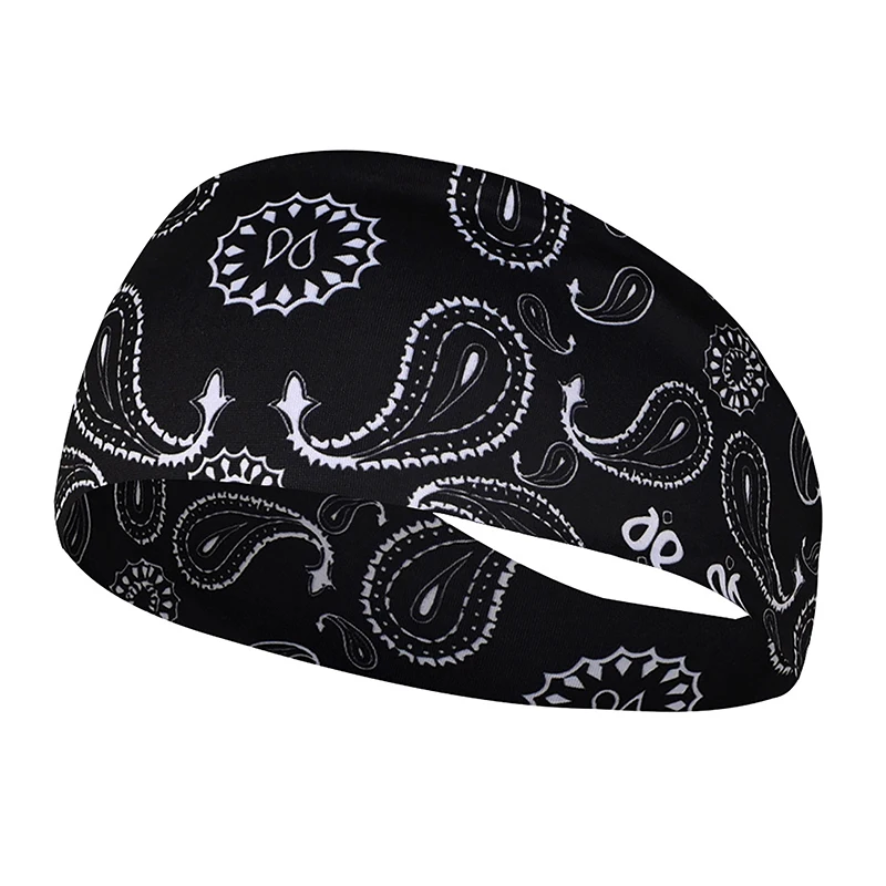 Bando rambut Yoga elastis, ikat rambut olahraga, ikat kepala menyerap keringat, Turban lari kebugaran luar ruangan, Bandana penutup kepala