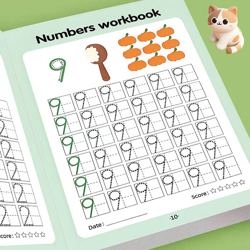 Kids Numbers 0-100 Tracing Workbook,Preschool Math Book to Boost Number Recognition, Pencil Grip and Hand-Eye Coordination