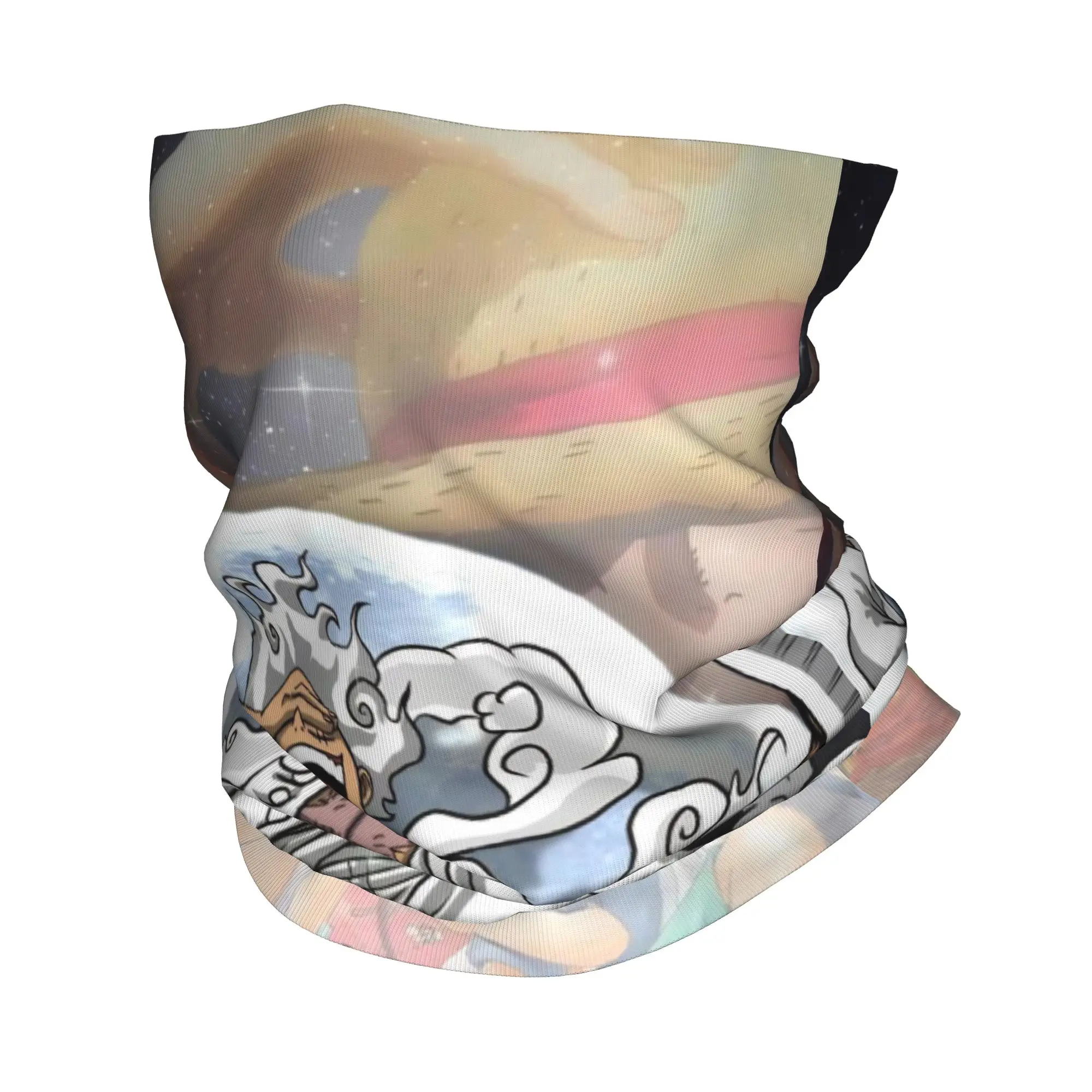 

One Piece Straw Hat Luffy Gear 5 Bandana Neck Cover Printed Mask Scarf Warm Cycling Scarf Riding Unisex Adult Washable